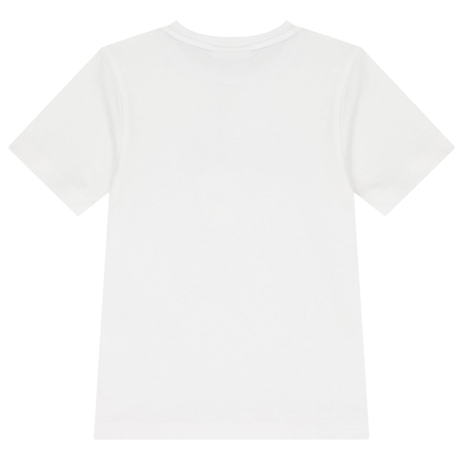 Boys White Logo T-Shirt, 4, hi-res image number null