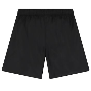 Boys Black Teddy Bear Logo Swim Shorts