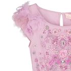 Girls Pink & Lilac Floral Embellished Tulle Dress, 1, hi-res