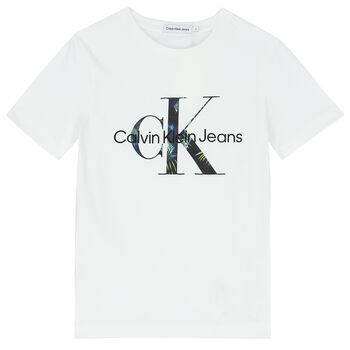 Boys White Logo T-Shirt