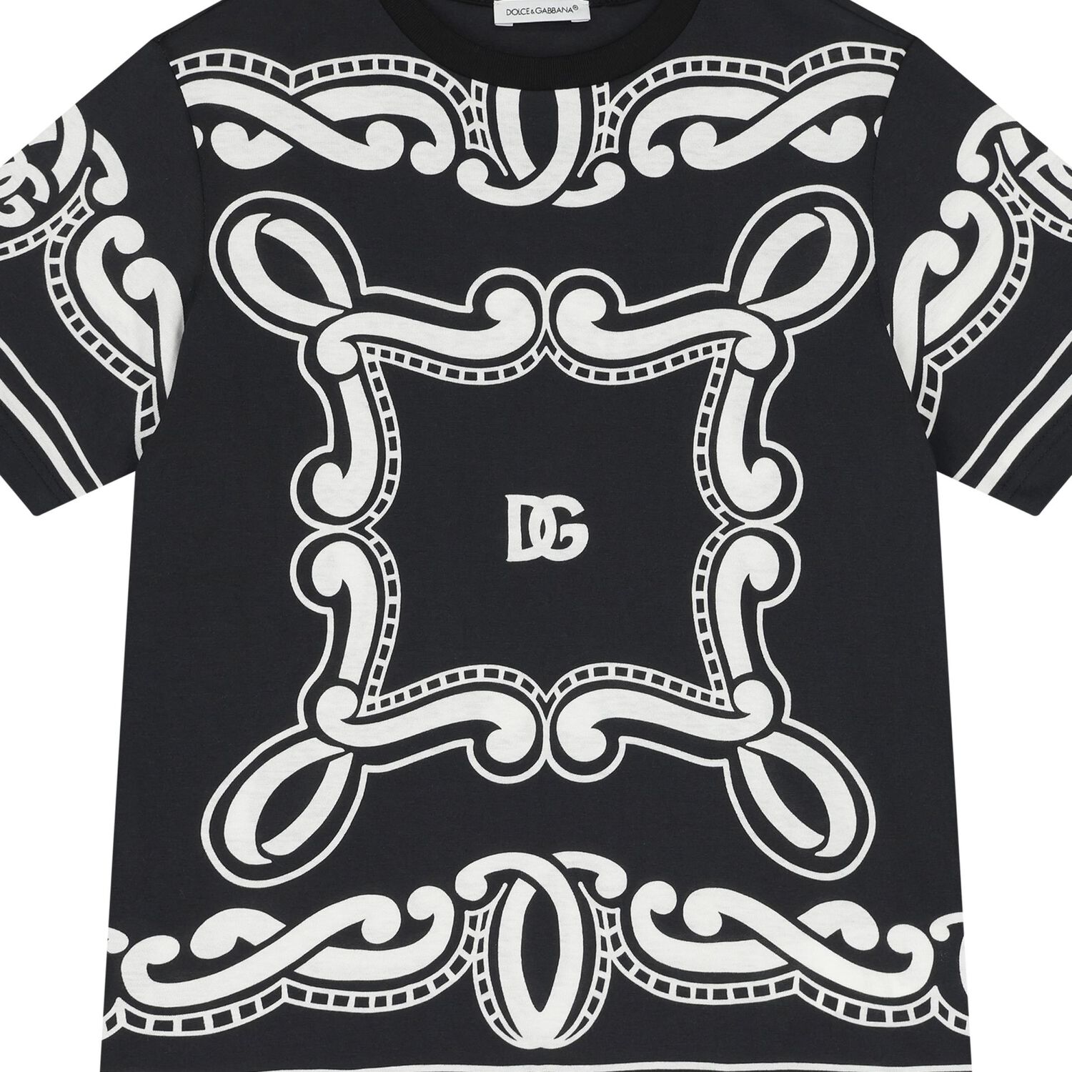 Boys Black Logo Bandana T-Shirt, 1, hi-res image number null