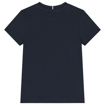 Boys Navy Blue Logo T-Shirt