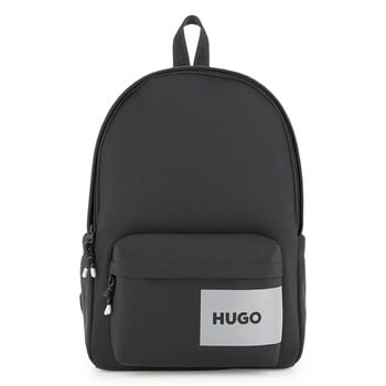 Boys Black Logo Backpack 