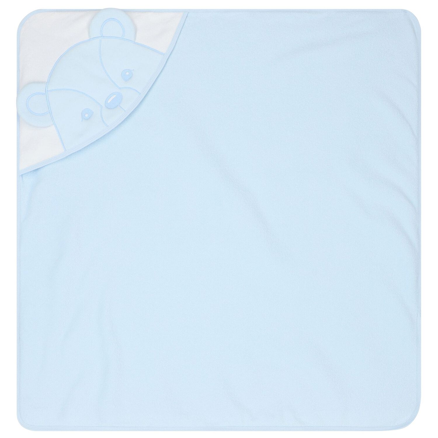 Baby Boys Blue Towel Set, 1, hi-res