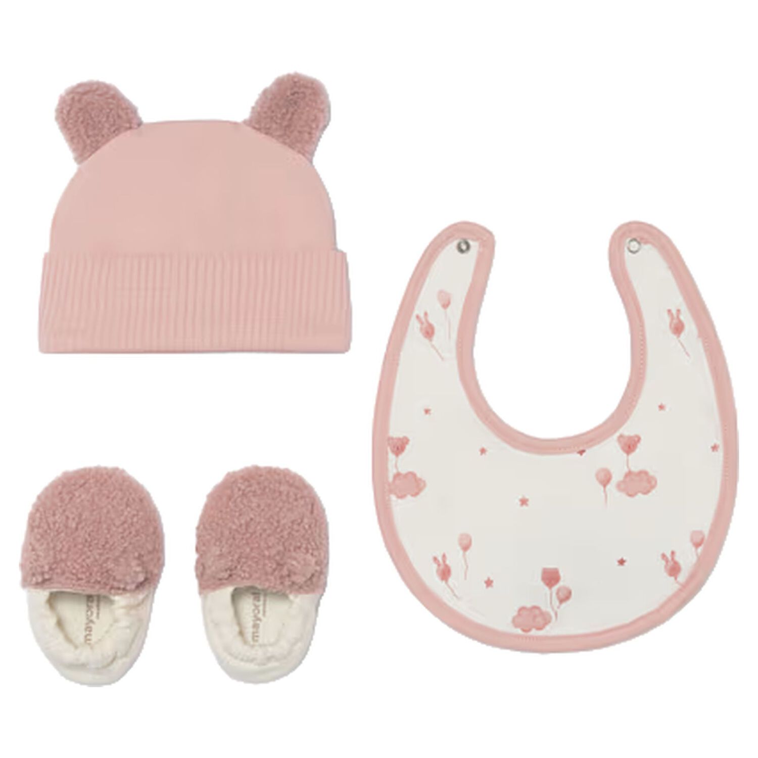 Baby Girls Pink & White Teddy Bear Gift Set, 2, hi-res