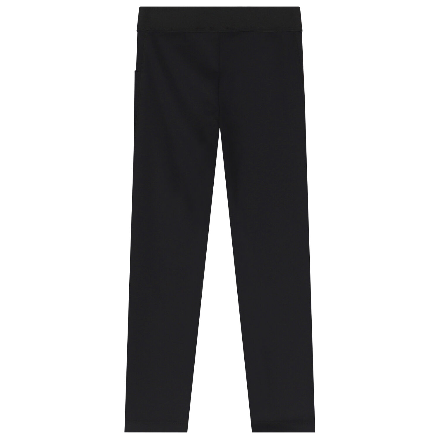 Girls Black Logo Leggings, 1, hi-res image number null