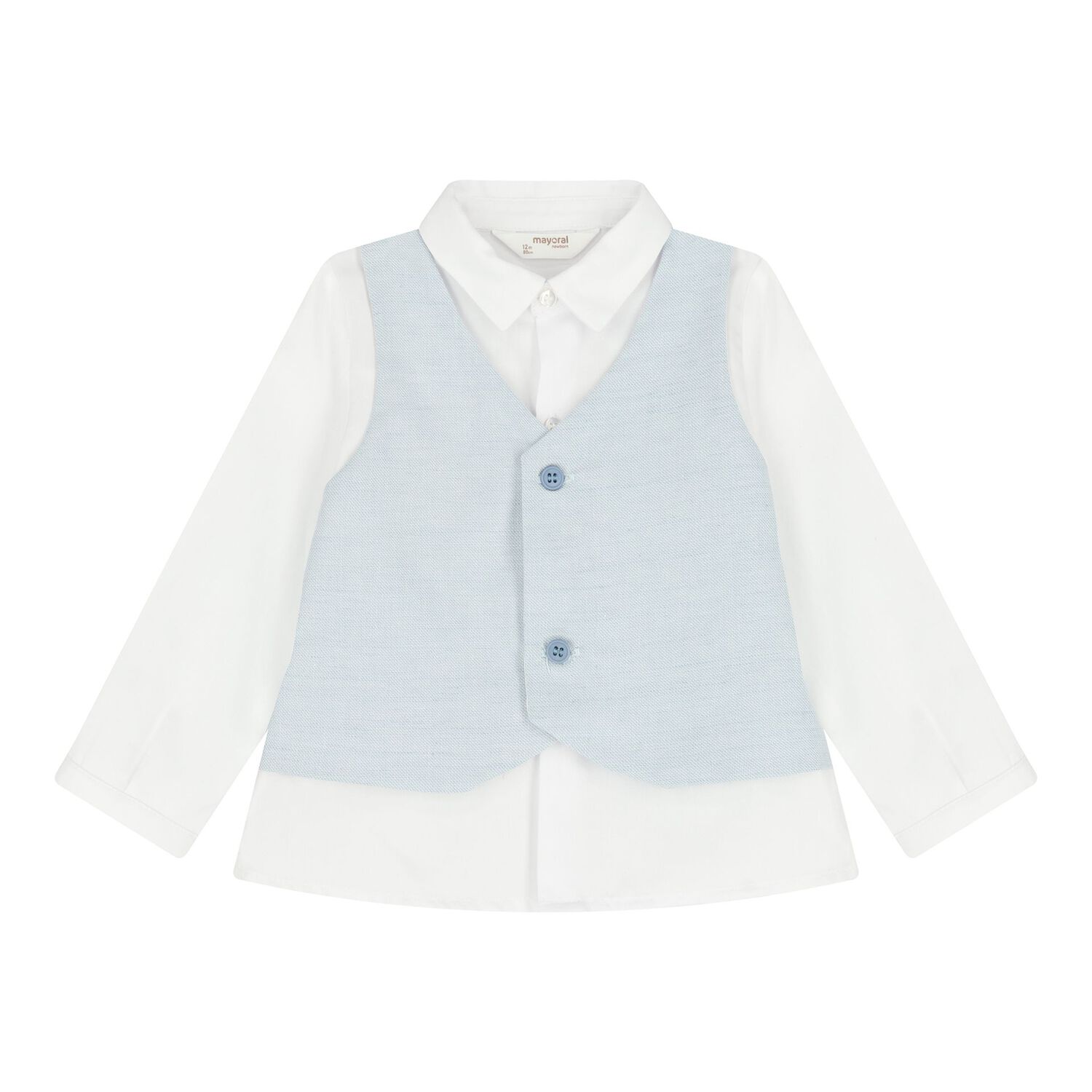 Baby Boys White & Blue Shorts Set, 2, hi-res