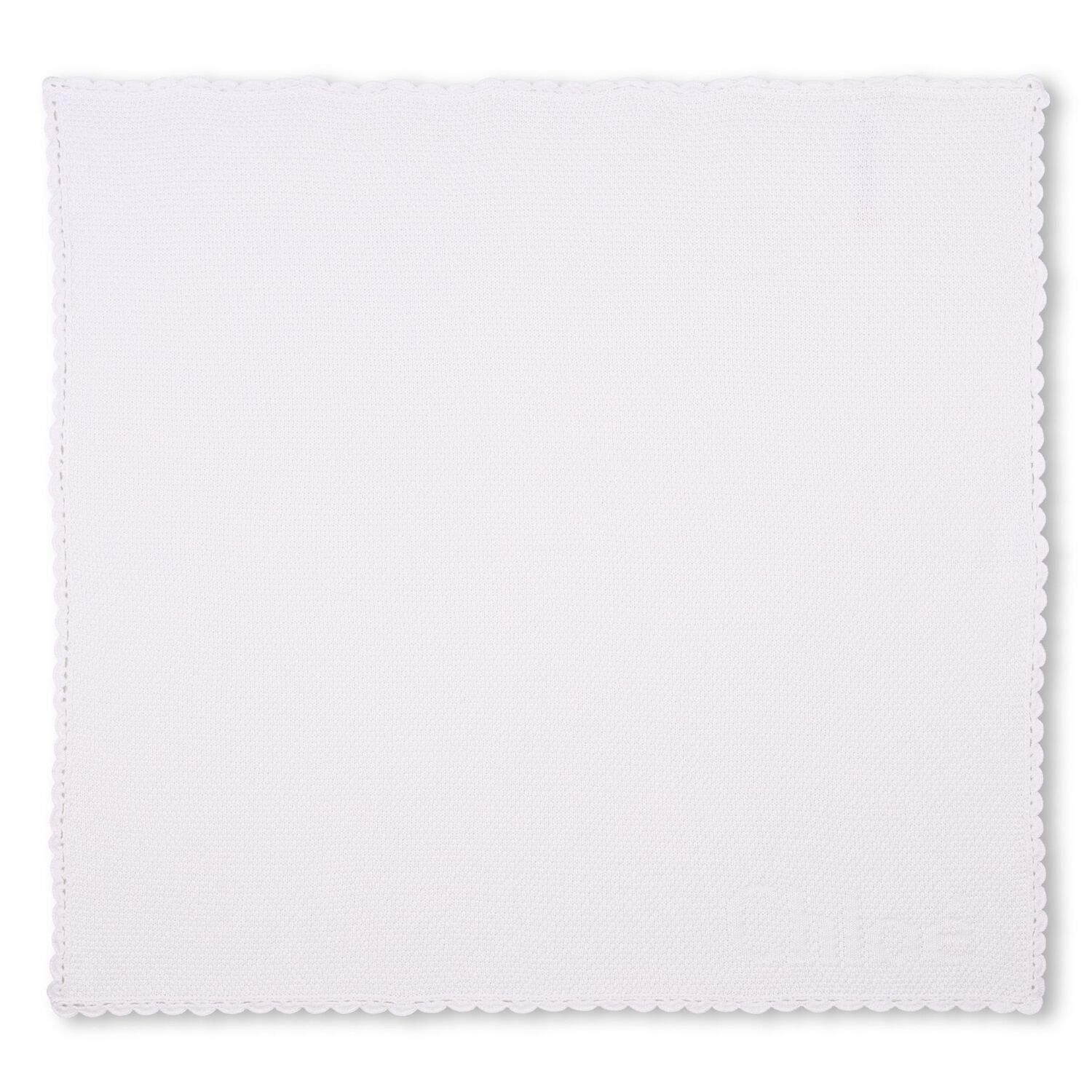 بطانية بالشعار باللون الأبيض للبنات  , 1, hi-res