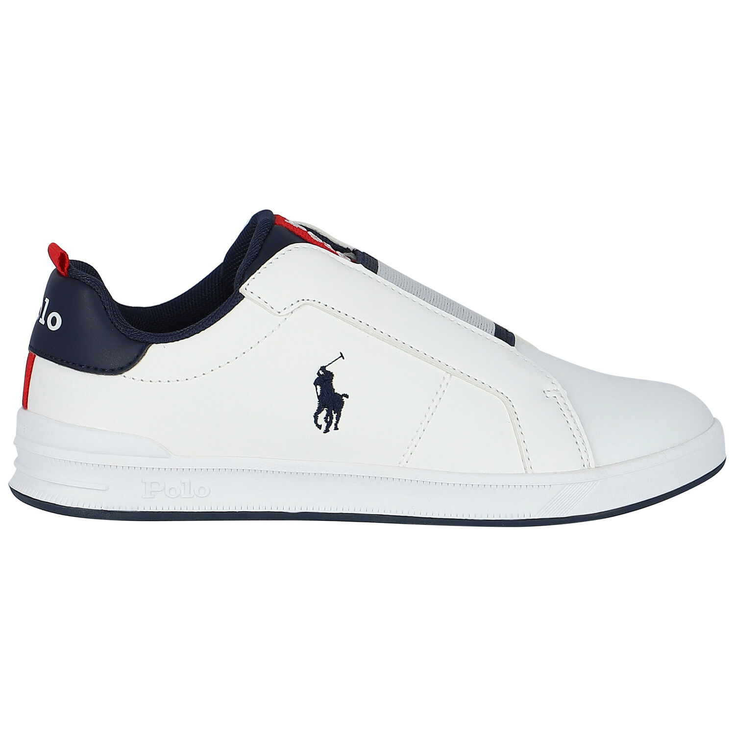 Boys White Logo Trainers, 1, hi-res image number null