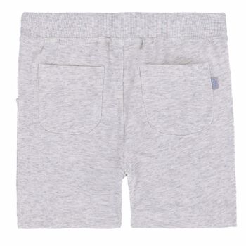 Younger Boys Grey Melange Sweat Shorts