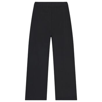 Girls Black Logo Joggers