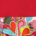 Younger Girls Red Orchidee Dress, 1, hi-res