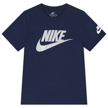 Boys Navy Blue Logo T-Shirt