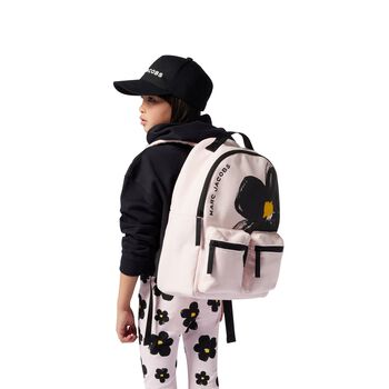 Girls Pink Daisy Backpack