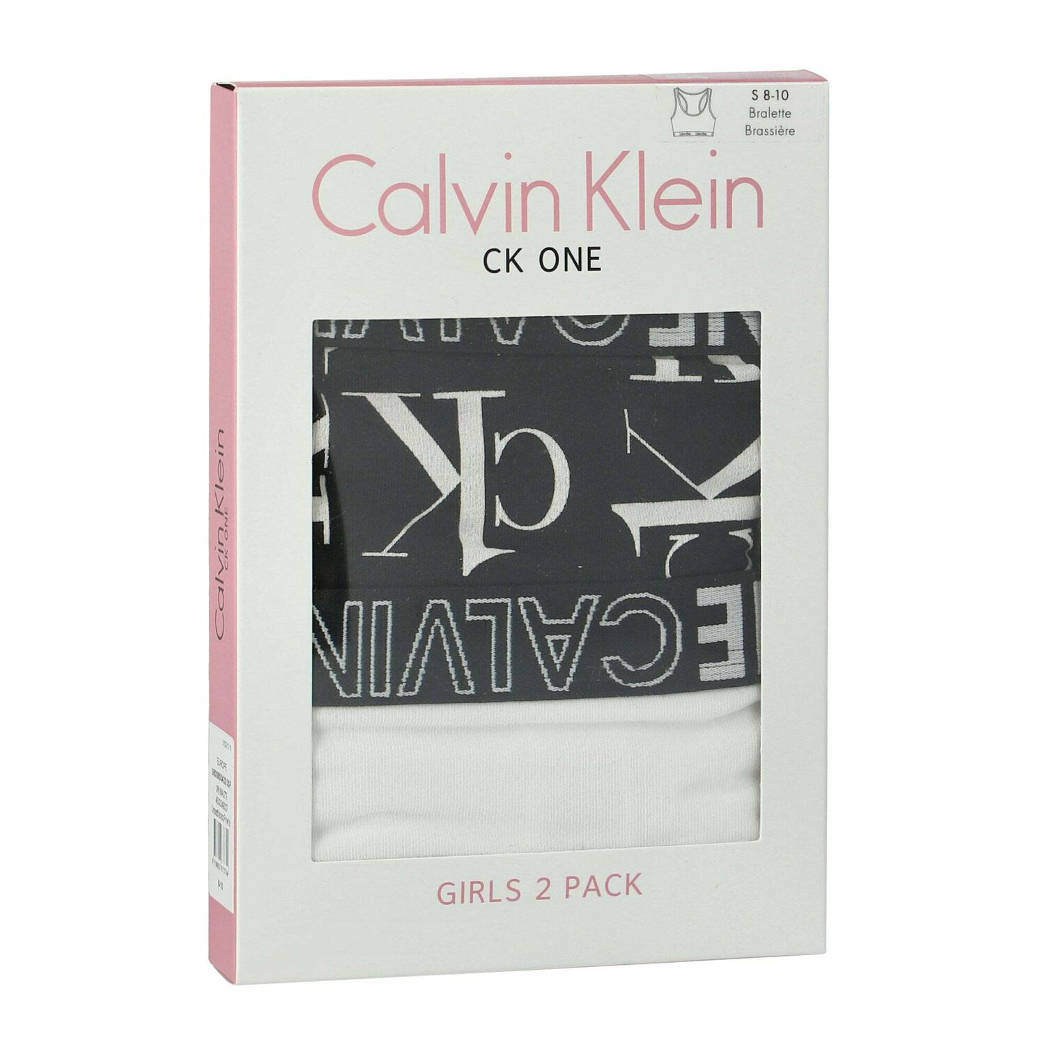 Girls Black & White Bra Tops (2-Pack), 1, hi-res