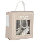 طقم حذاء بنات قبل المشي باللون الأبيض, 2, hi-res