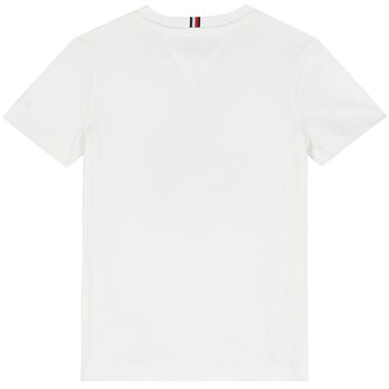Boys White Graphic T-Shirt