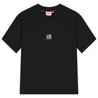 Boys Black Logo T-Shirt, 1, hi-res