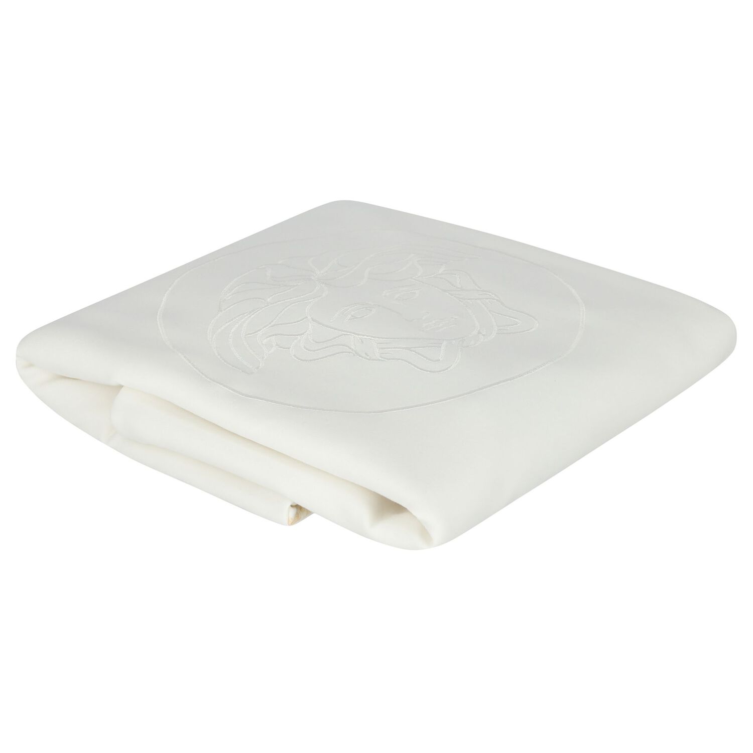 Ivory & Beige Medussa Logo Baby Blanket, 3, hi-res image number null
