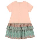 فستان بنات بالشعار باللون الزهري والأزرق الأكوا, 2, hi-res