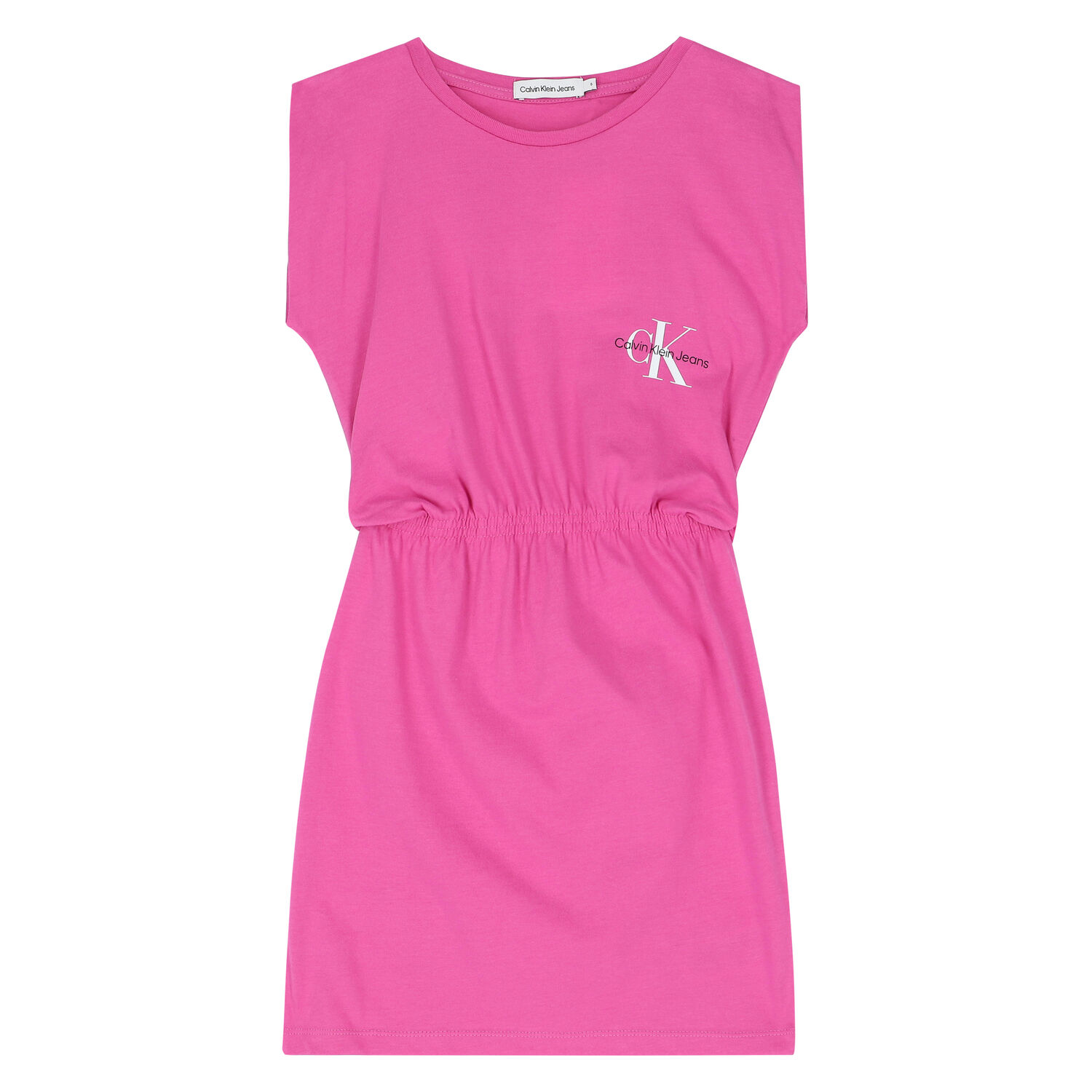 Girls Pink Logo Dress, 1, hi-res