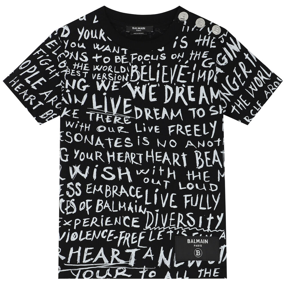balmain t shirt junior