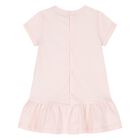 Younger Girls Pink Faux Fur Teddy Bear Dress, 3, hi-res