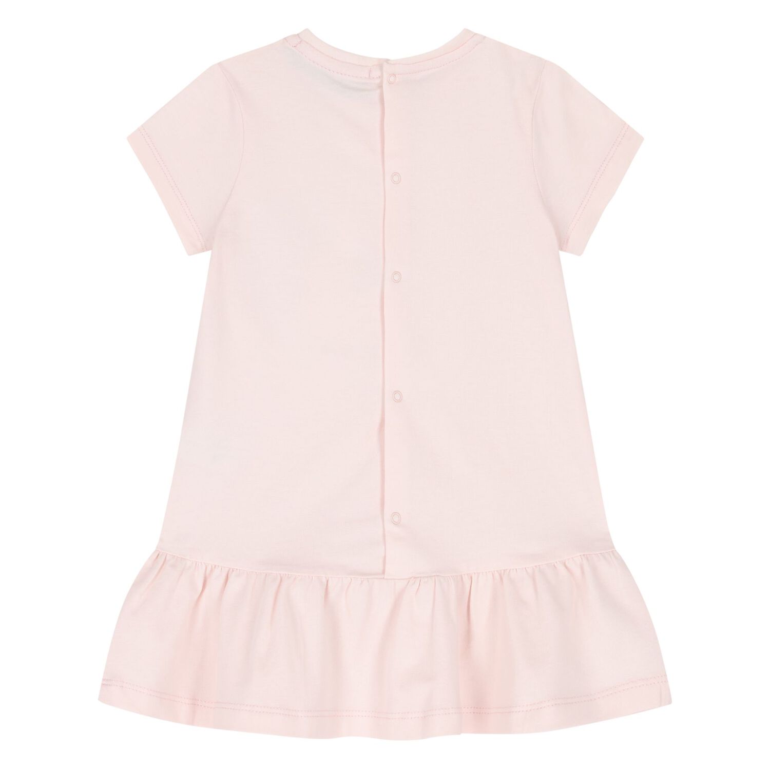 Younger Girls Pink Faux Fur Teddy Bear Dress, 3, hi-res