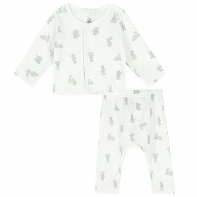 White & Grey Bunny Pyjamas