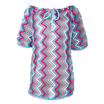 Girls Zig-Zag Crochet Tunic