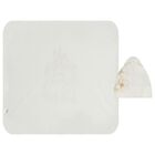 Baby Girls Ivory Blanket & Hat Set , 1, hi-res