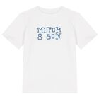 Boys White Logo T-Shirt, 1, hi-res