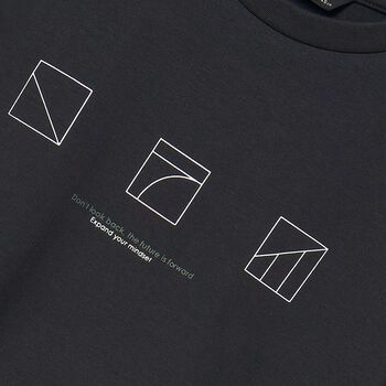 Boys Grey Cotton Logo T-Shirt
