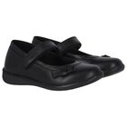 حذاء بنات جلد باللون الأسود, 1, hi-res