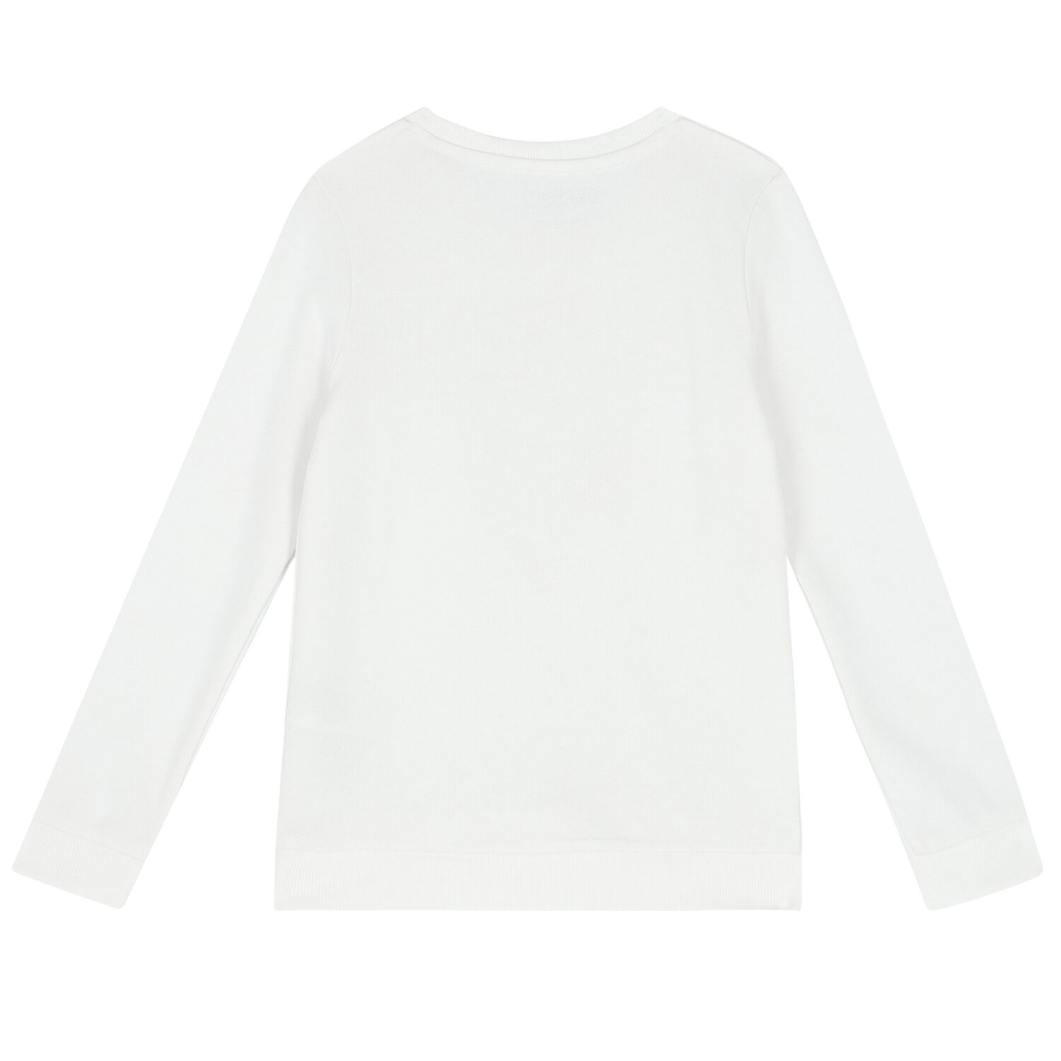 Girls White Logo Sweatshirt, 1, hi-res image number null