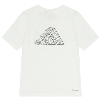 Boys White Minecraft Logo T-Shirt