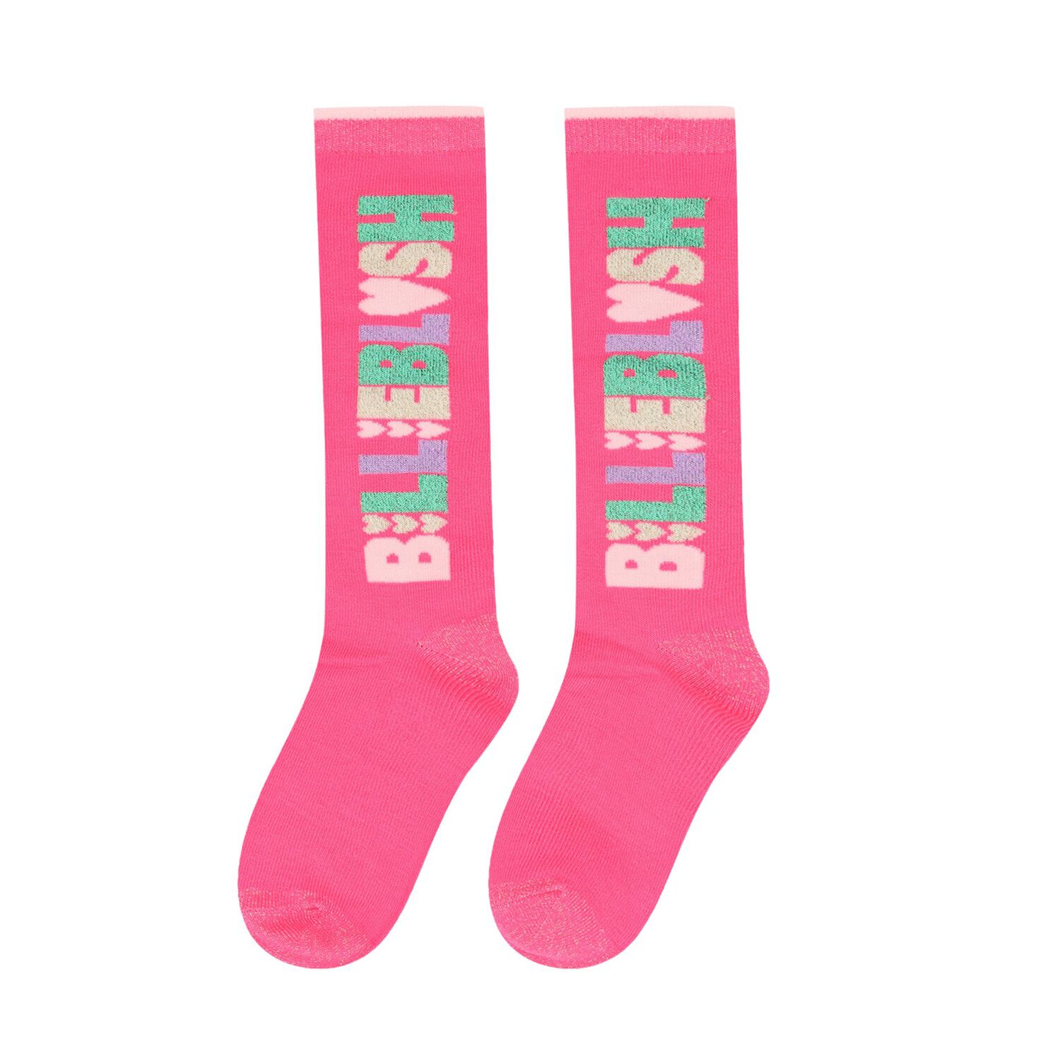 Girls Pink Logo Socks ( 2-Pack ), 1, hi-res image number null