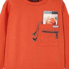 Boys Orange Long Sleeve Top, 1, hi-res