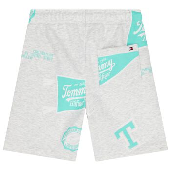 Boys Grey Logo Shorts