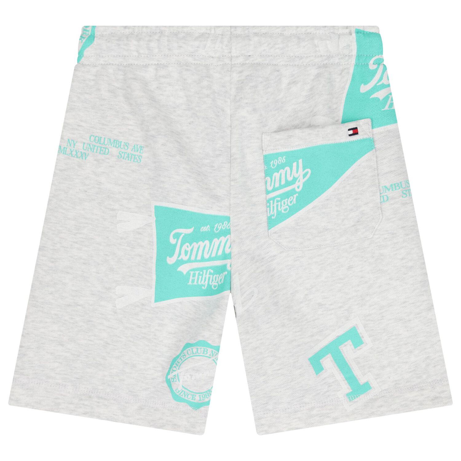 Boys Grey Logo Shorts, 2, hi-res image number null
