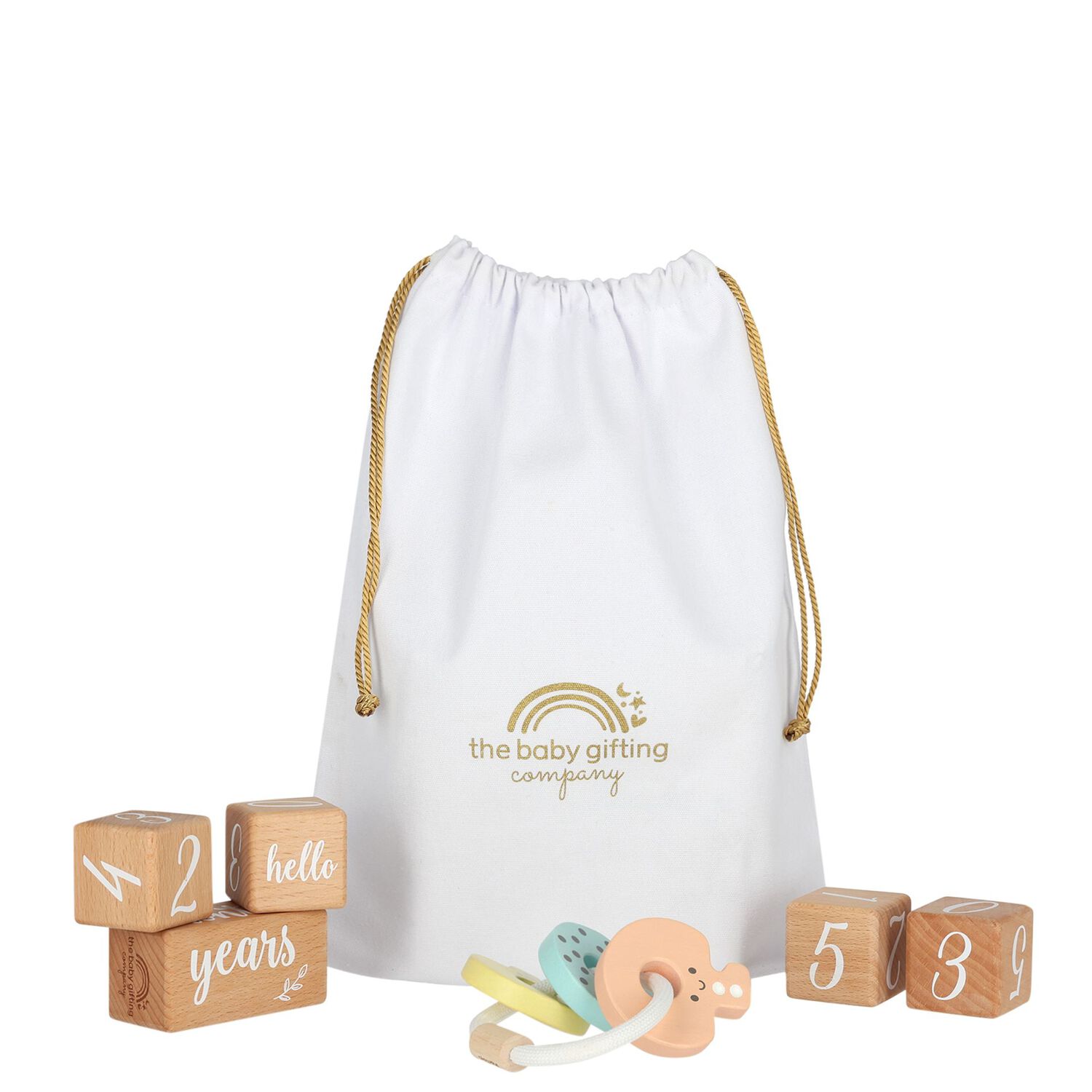 Boys Blue Milestone Snuggles Personalised Baby Gift Set, 1, hi-res