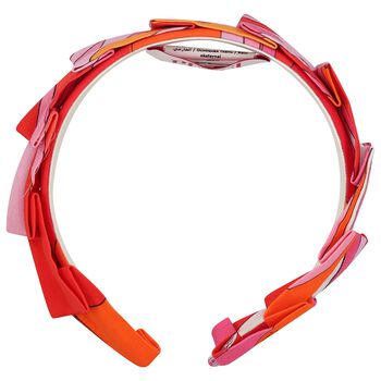 Girls Pink & Red Headband
