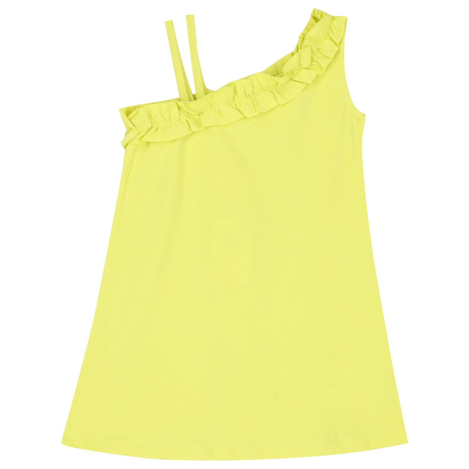 فستان بنات بطبعة طائر الفلامنجو باللون الأخضر , 2, hi-res