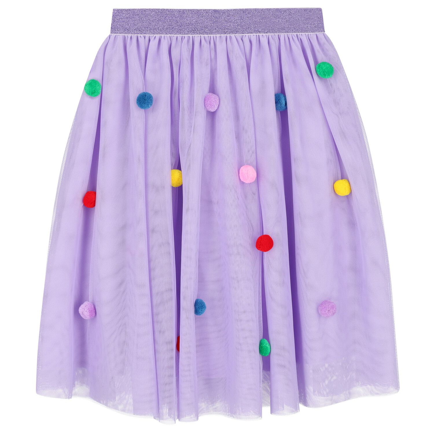 Girls Purple Tulle Skirt, 1, hi-res