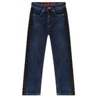 بنطلون جينز بنات باللون الأزرق, 1, hi-res