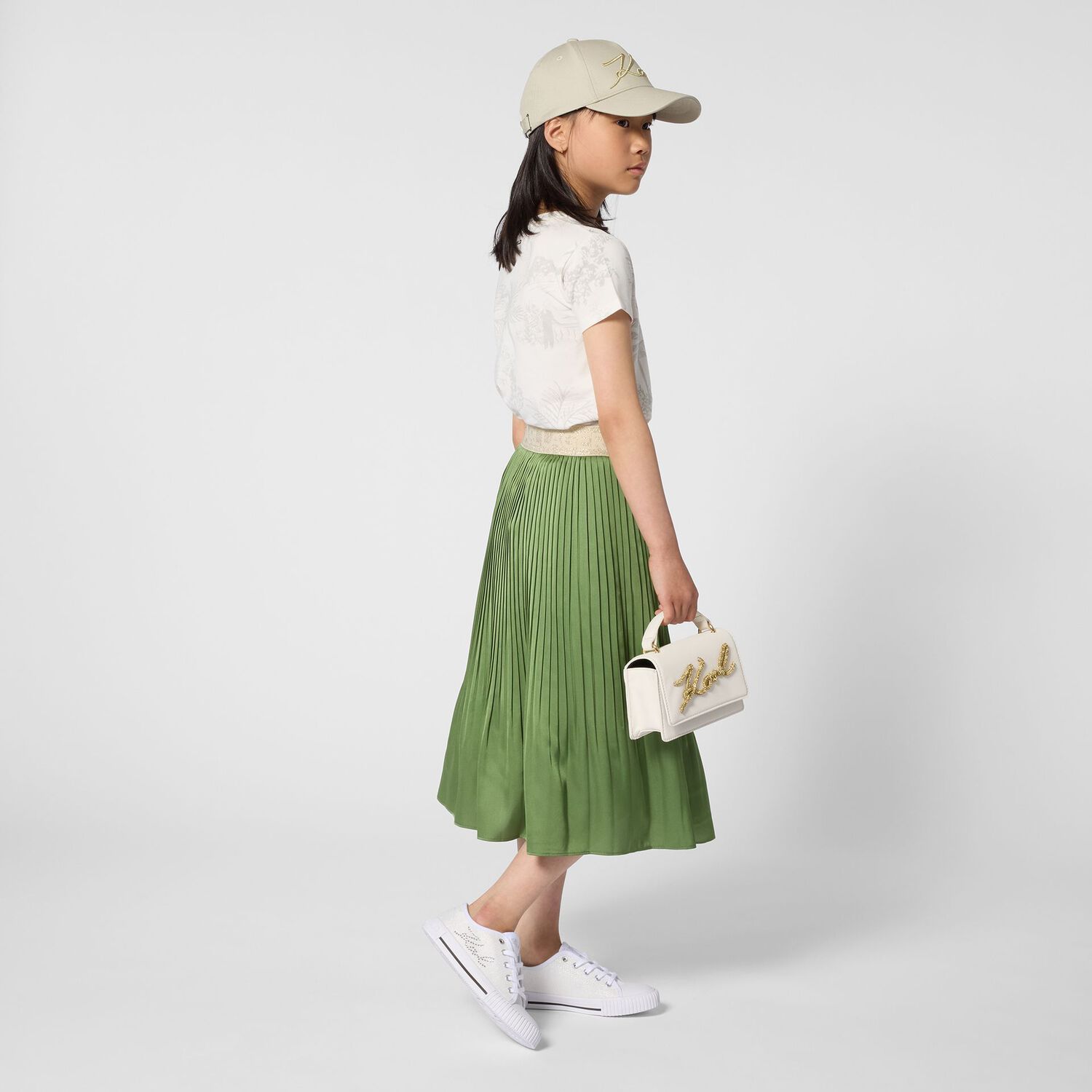 Girls Ivory Logo T-Shirt, 1, hi-res