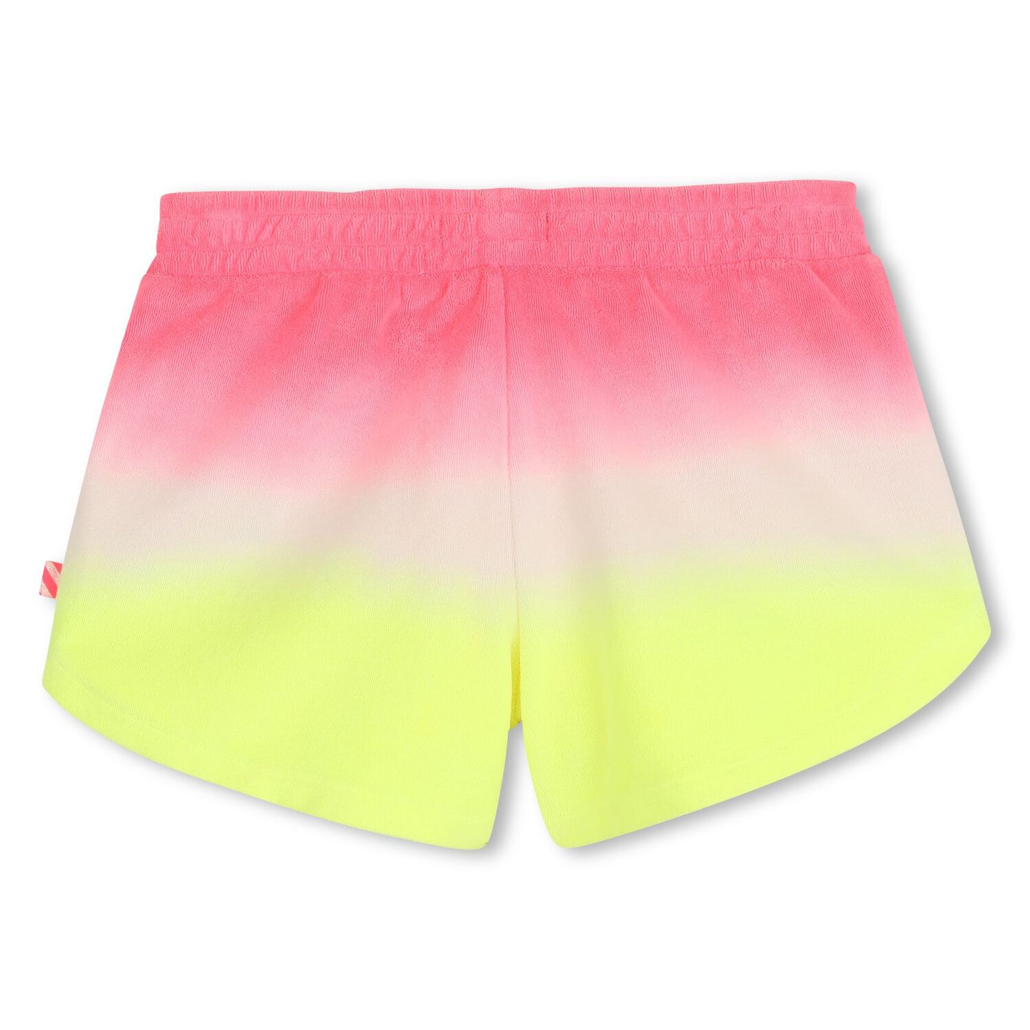 Girls Neon Pink & Neon Yellow Ombre Shorts, 1, hi-res