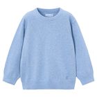 Boys Blue Knitted Jumper, 1, hi-res