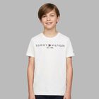 Boys White Logo T-Shirt, 4, hi-res