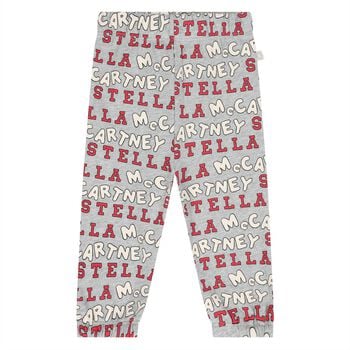 Younger Boys Grey Logo Joggers